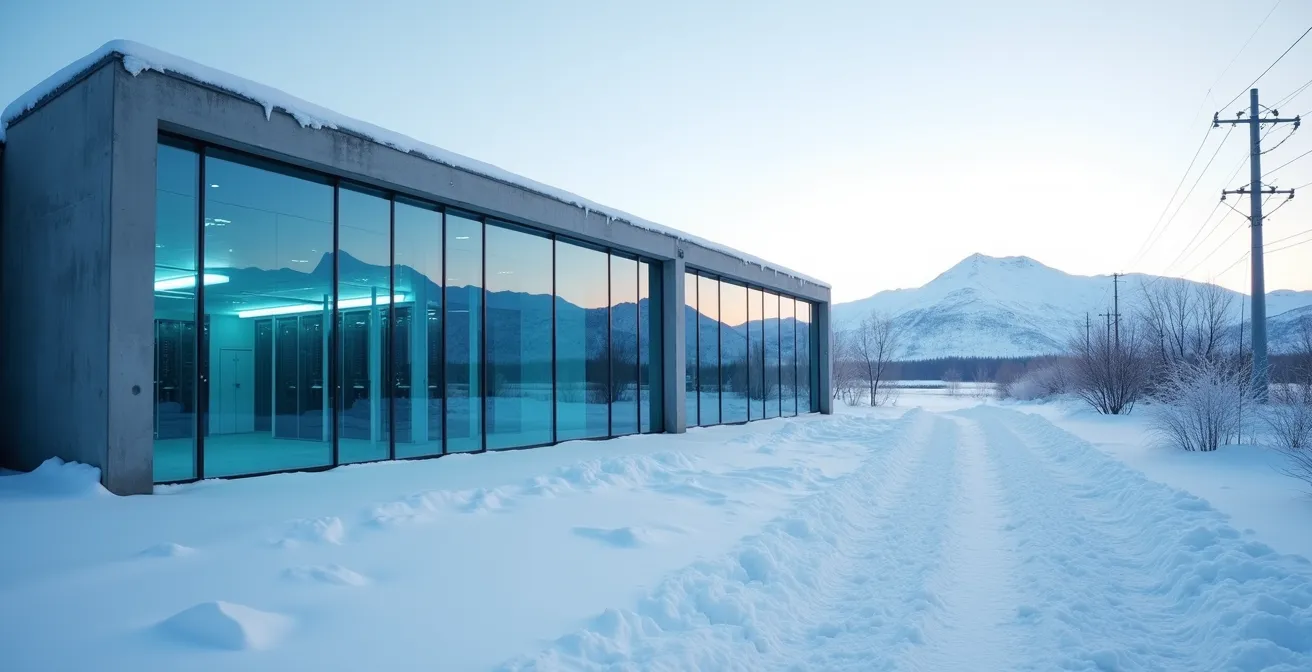 Centre de données québécois utilisant le refroidissement naturel en hiver