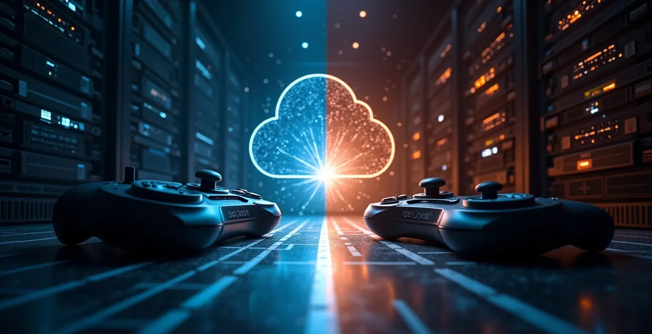 Espace de travail minimaliste montrant la transformation numérique de l'industrie du jeu vidéo